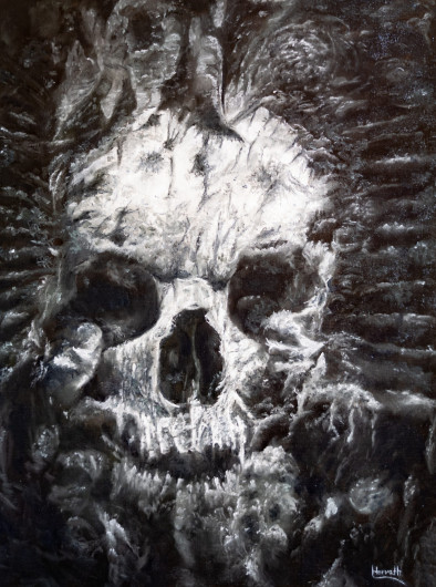 Skull Dark abstract Art