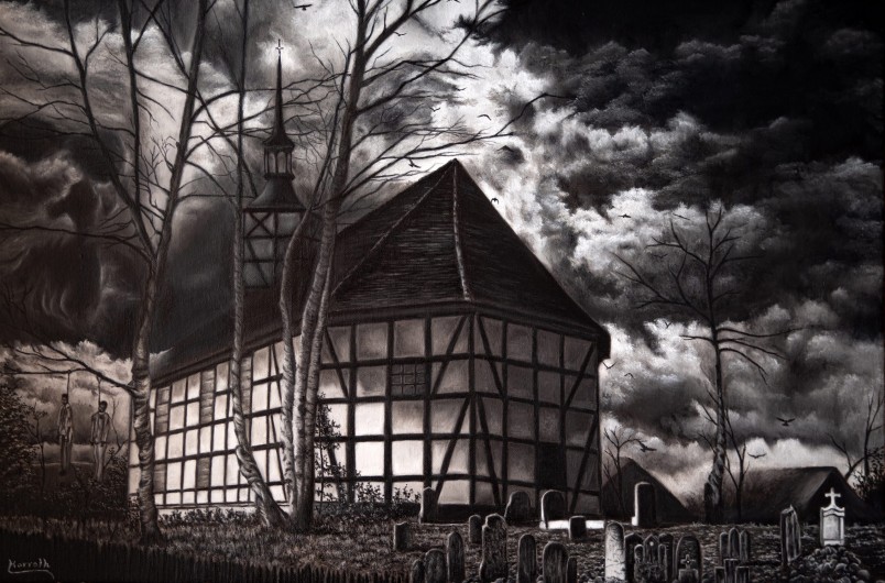 Church of Tschelln in Dark Art Style