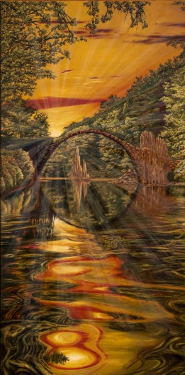 The Devil's Bridge in the golden hour